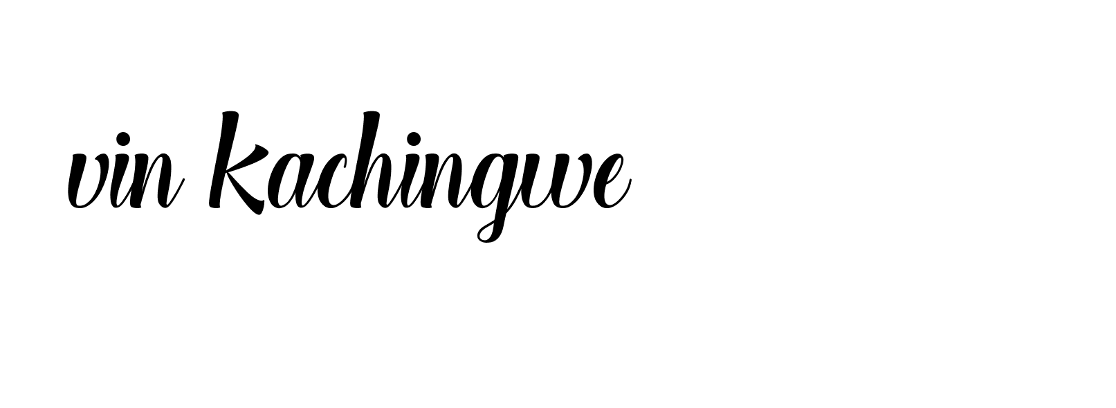 Signature of vin-kachingwe