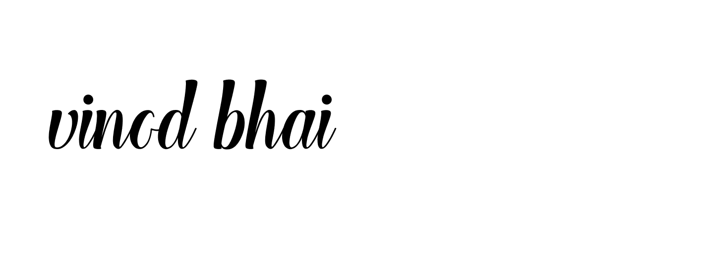 Signature of vinod-bhai-