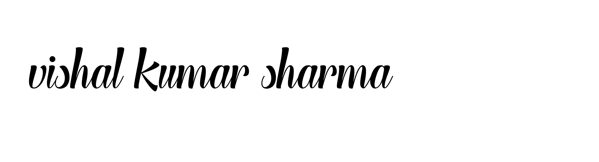 Signature of vishal-kumar-sharma