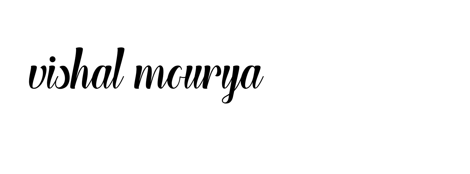 Signature of vishal-mourya