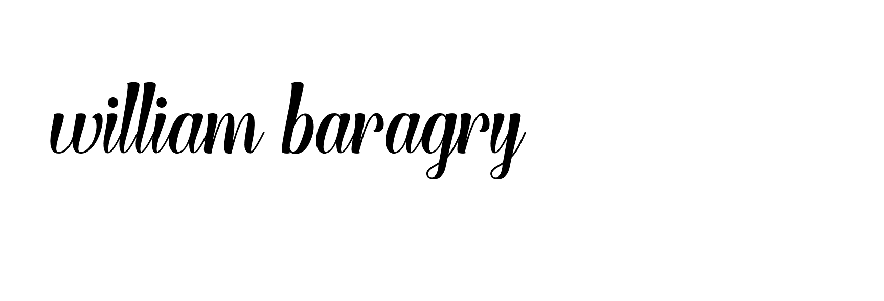 Signature of william-baragry