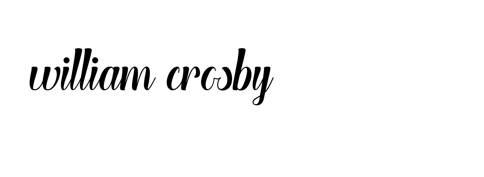 Signature of william-crosby