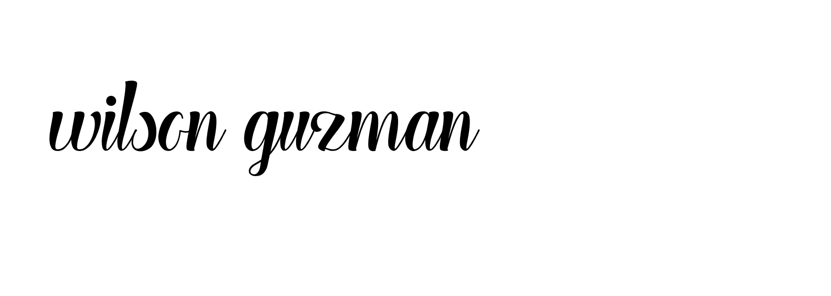 Signature of wilson-guzman