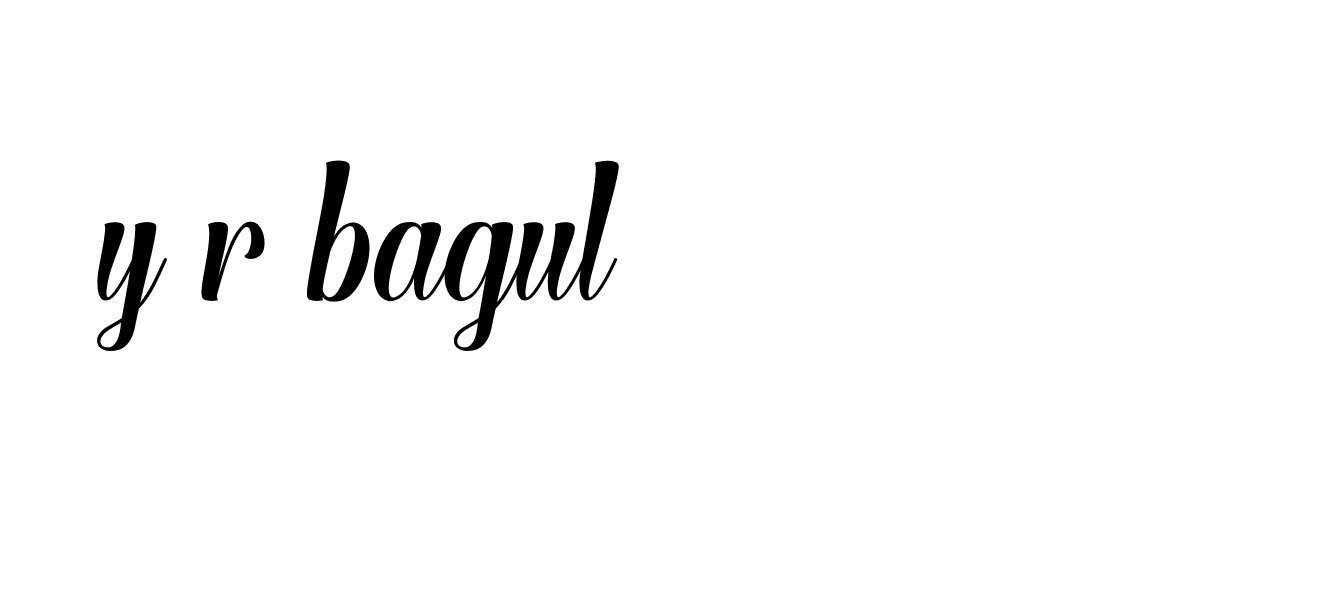 Signature of y-r-bagul