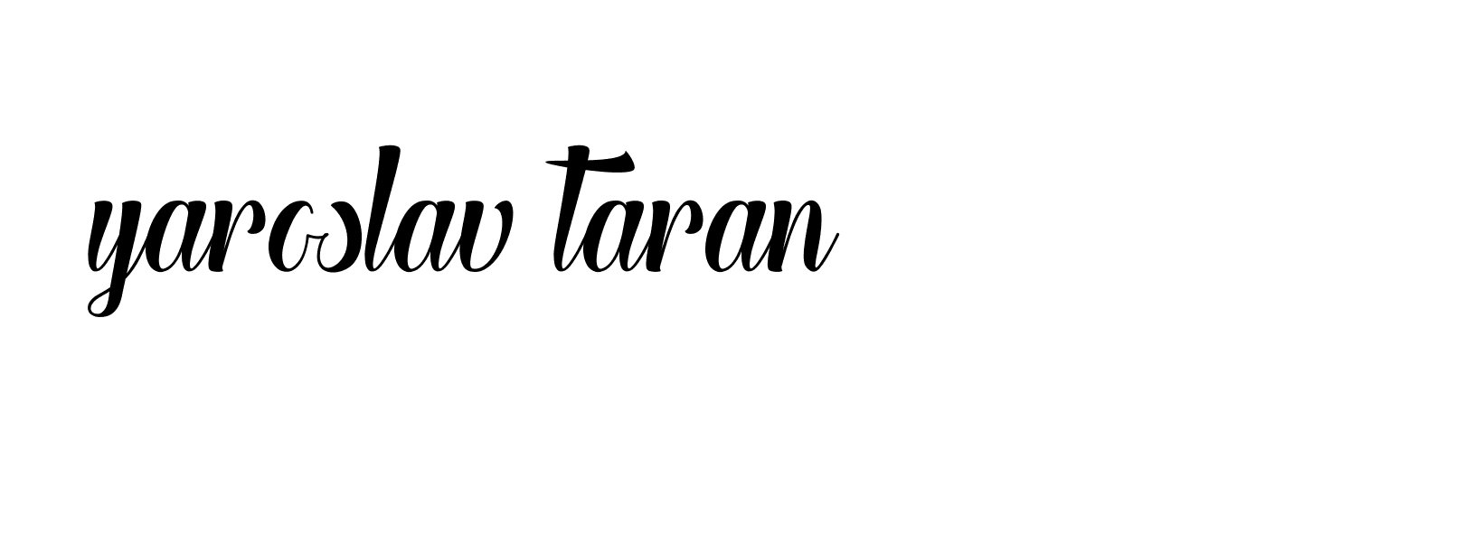 Signature of yaroslav-taran