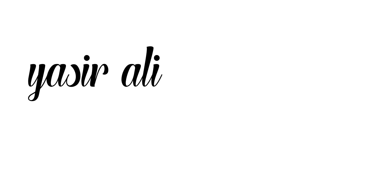 Signature of yasir-ali