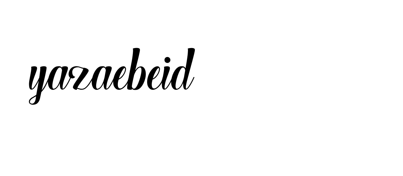 Signature of yazaebeid