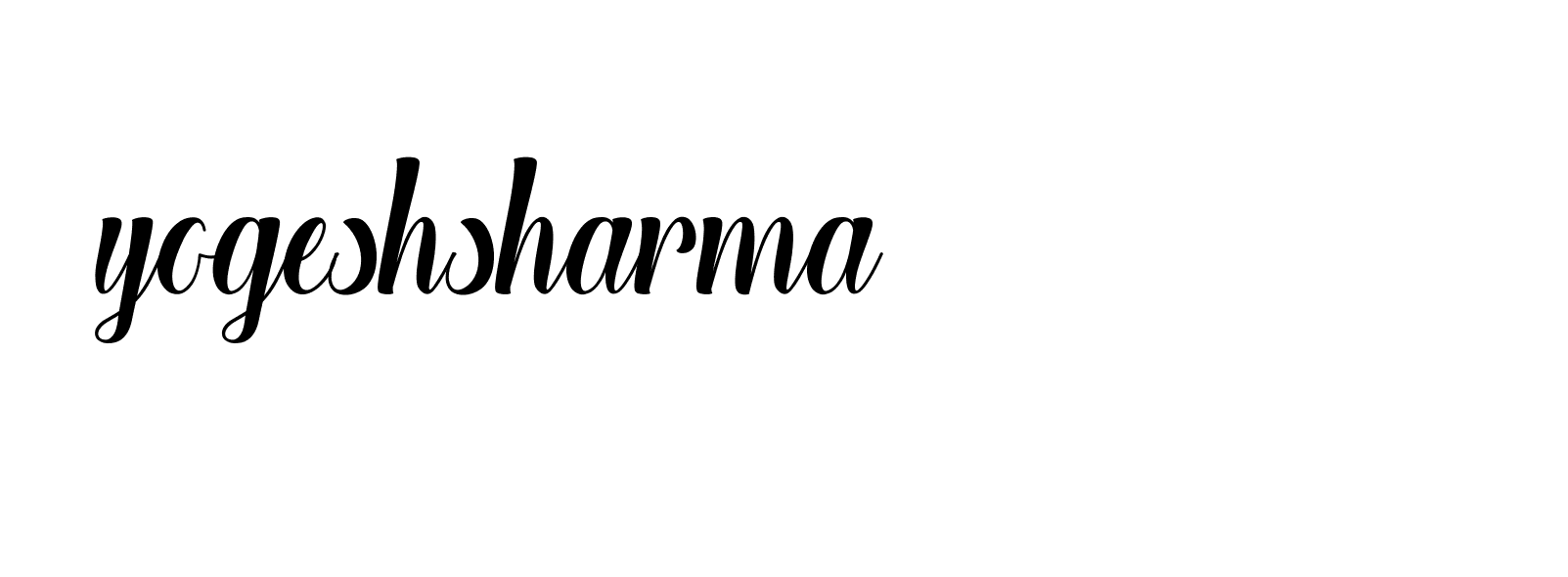 Signature of yogeshsharma