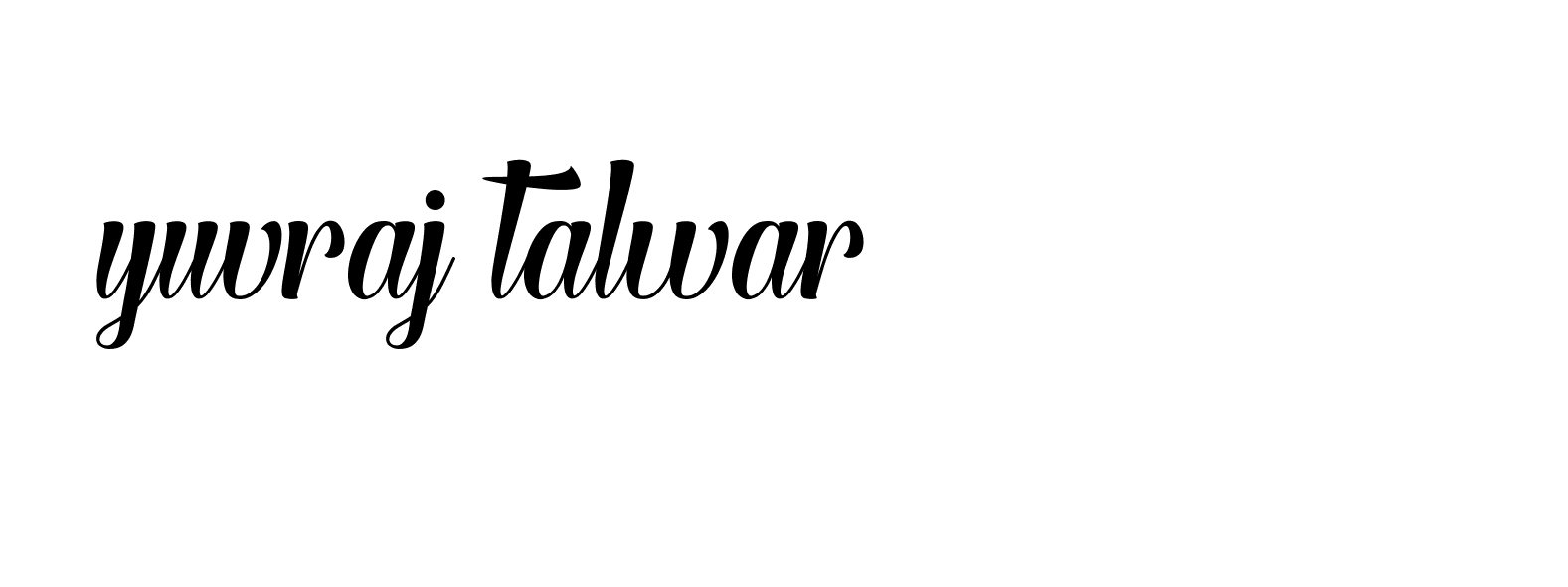 Signature of yuvraj-talwar