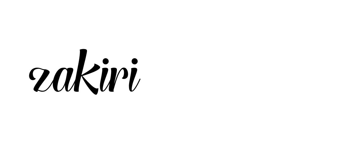 Signature of zakiri