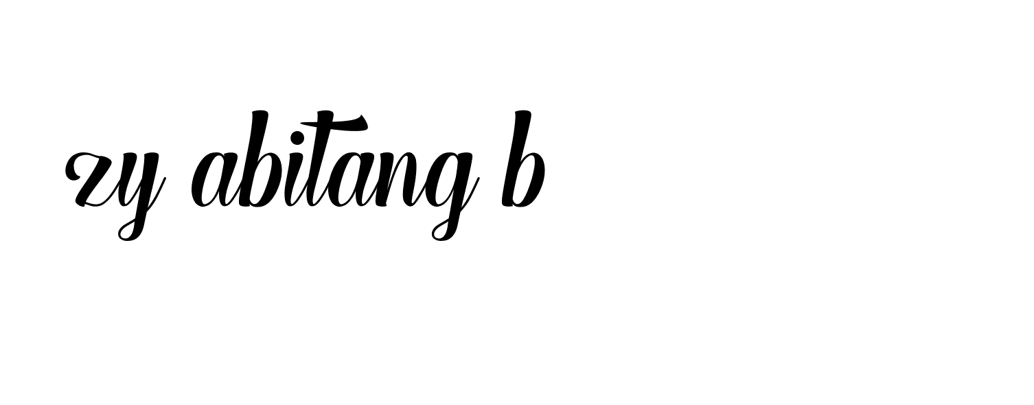 Signature of zy-abitang-b