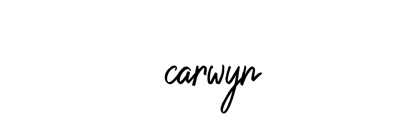 Signature of -----------carwyn