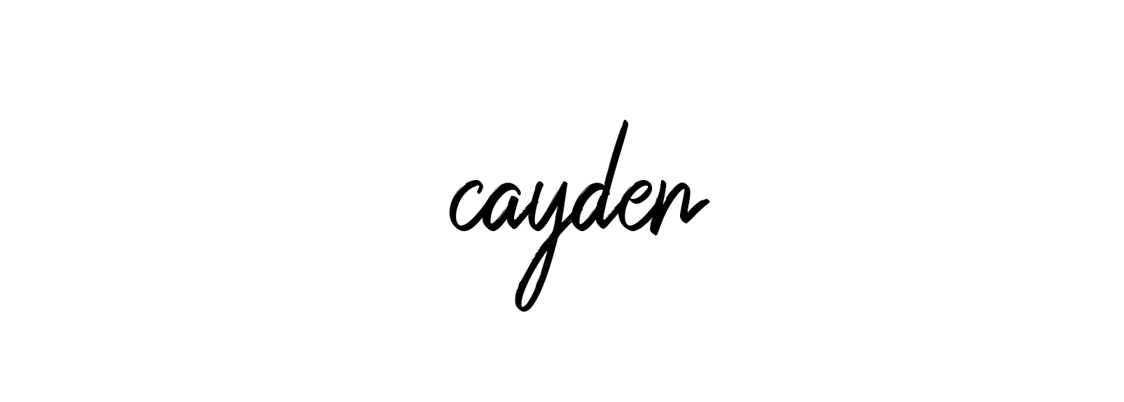 Signature of -----------cayden