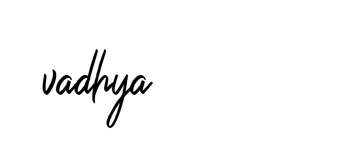 Signature of -vadhya-