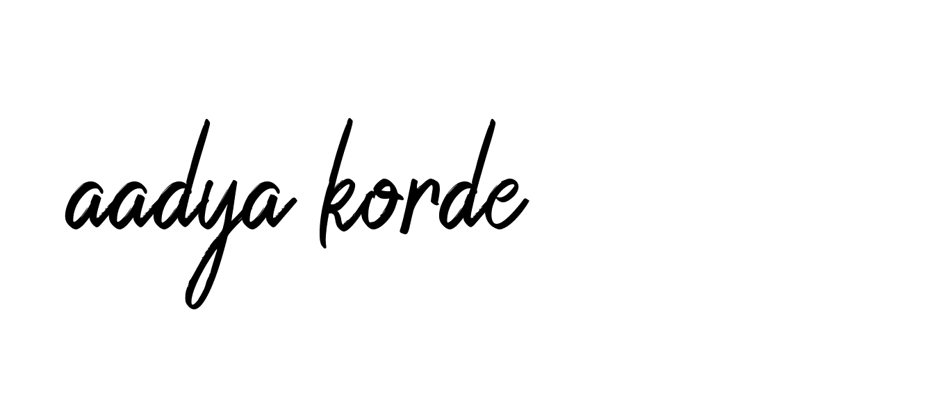 Signature of aadya-korde