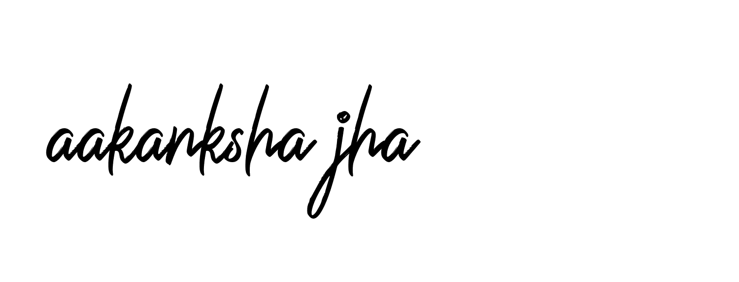 Signature of aakanksha-jha-