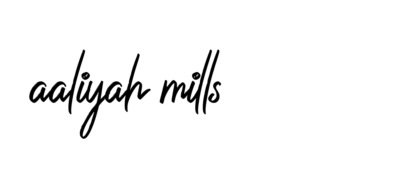 Signature of aaliyah-mills