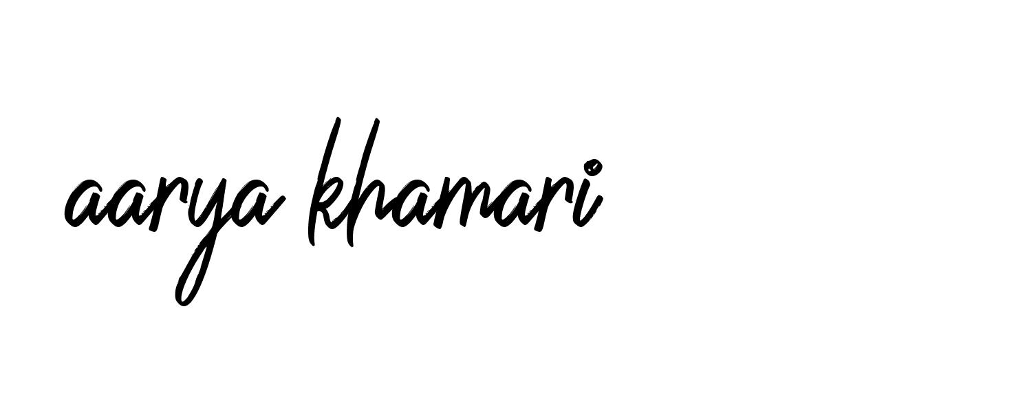 Signature of aarya-khamari