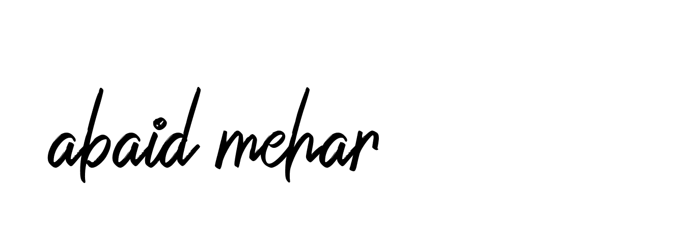 Signature of abaid-mehar