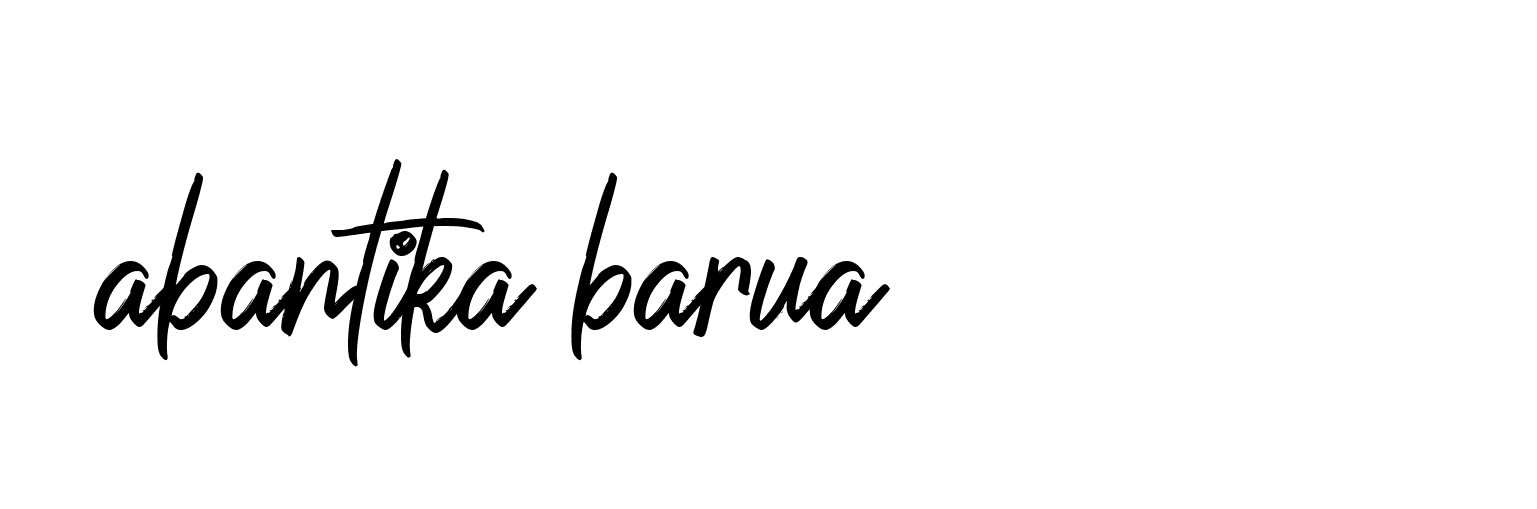 Signature of abantika-barua-