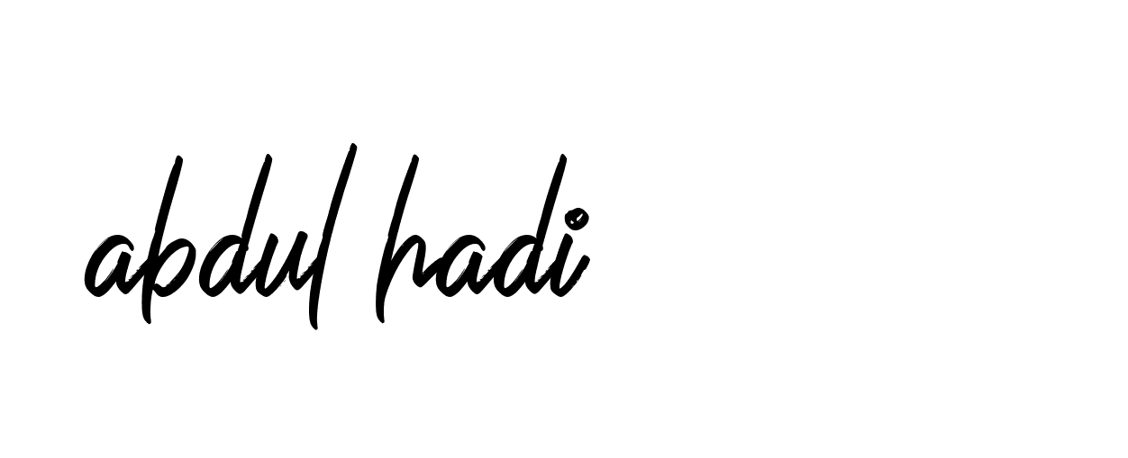 Signature of abdul-hadi