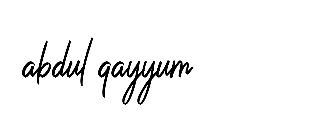 Signature of abdul-qayyum