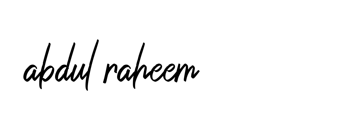 Signature of abdul-raheem