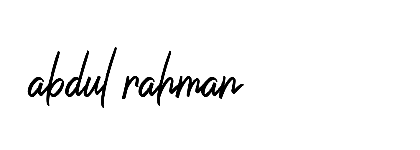 Signature of abdul-rahman