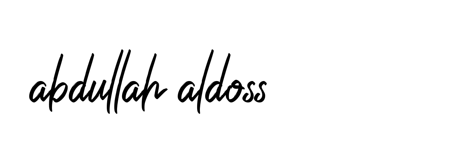 Signature of abdullah-aldoss