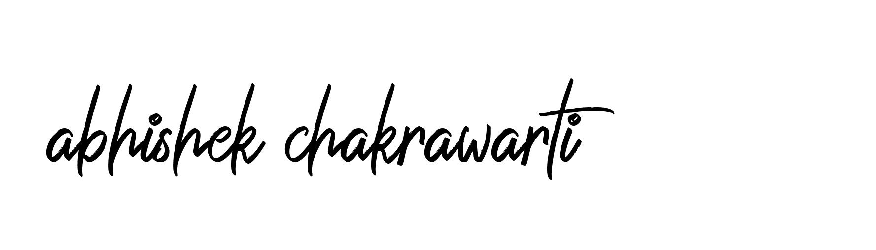 Signature of abhishek-chakrawarti