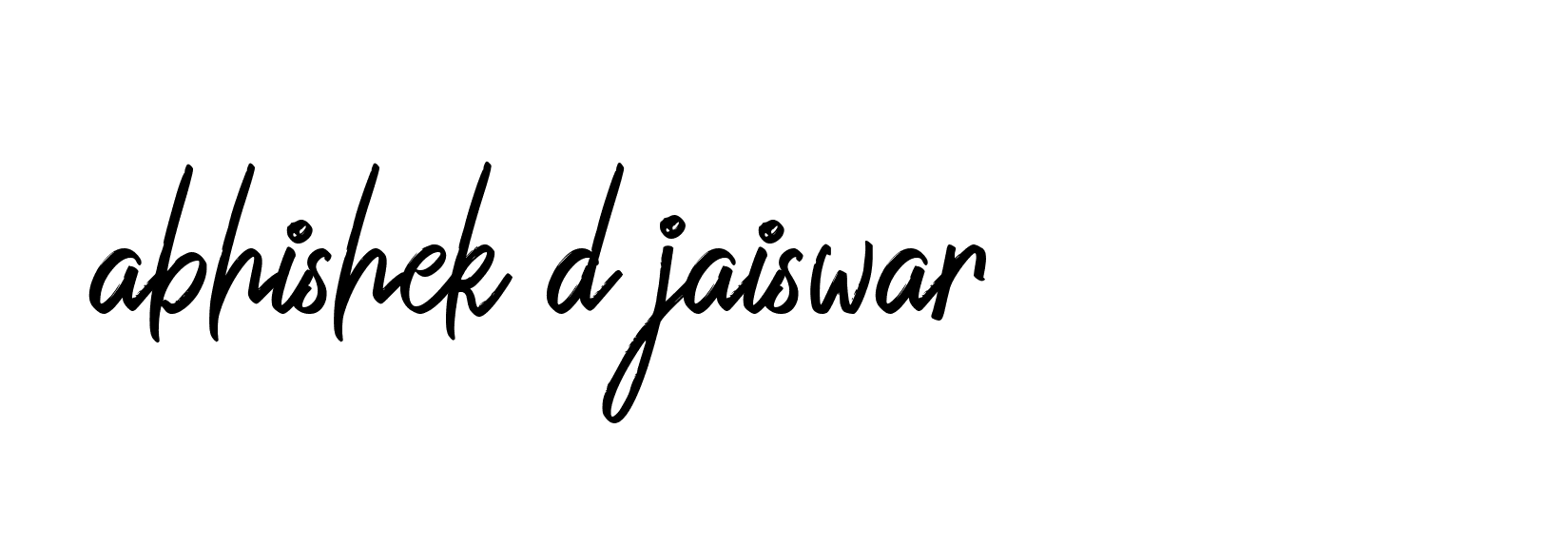 Signature of abhishek-d-jaiswar