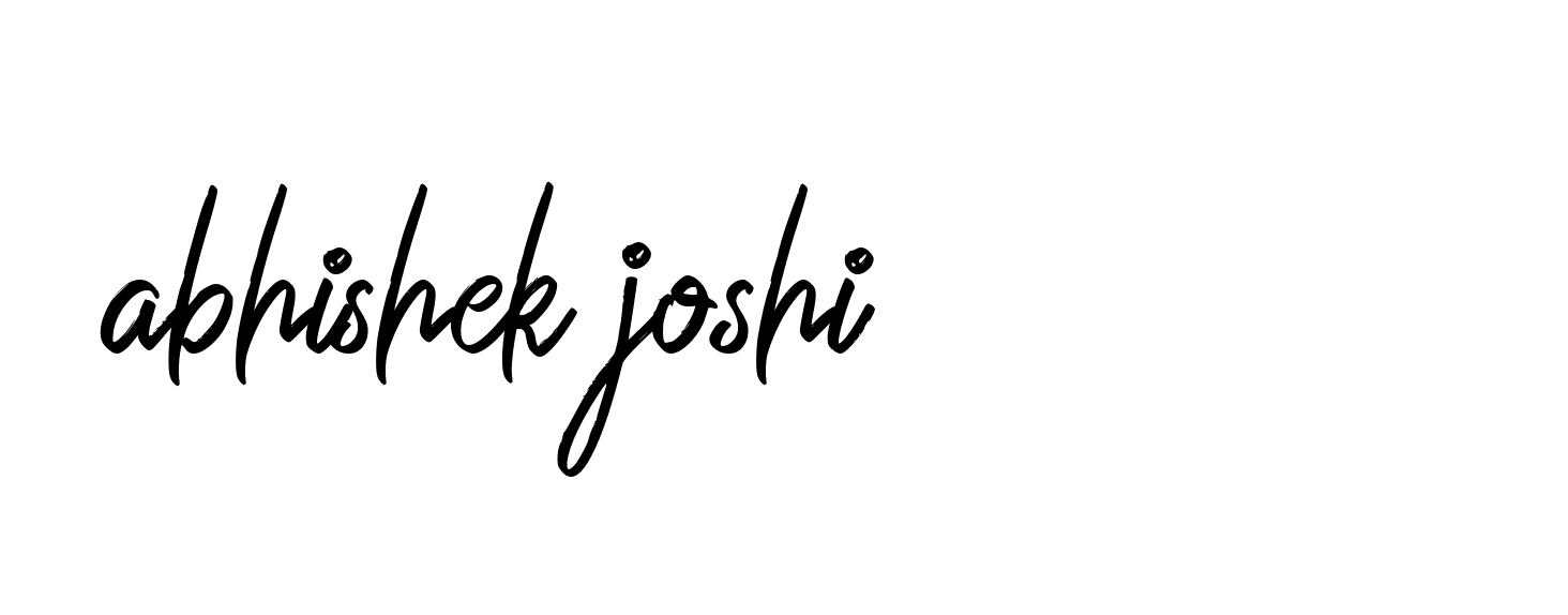 Signature of abhishek-joshi-