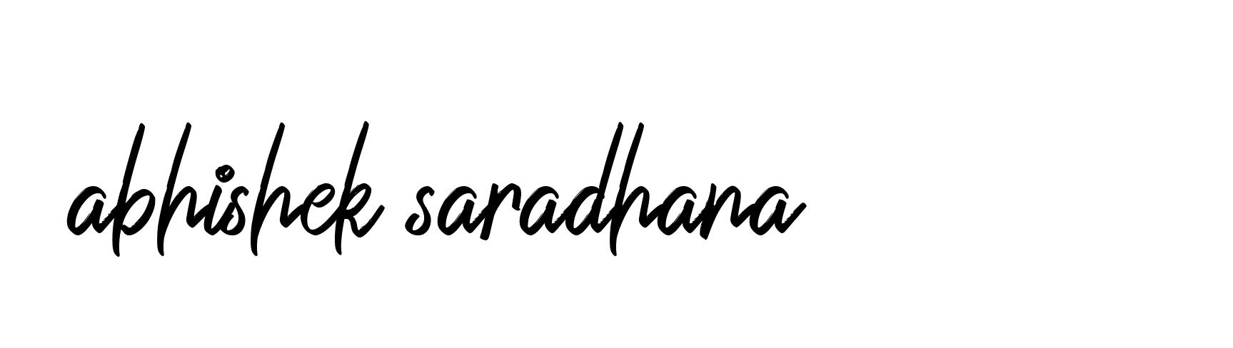 Signature of abhishek-saradhana