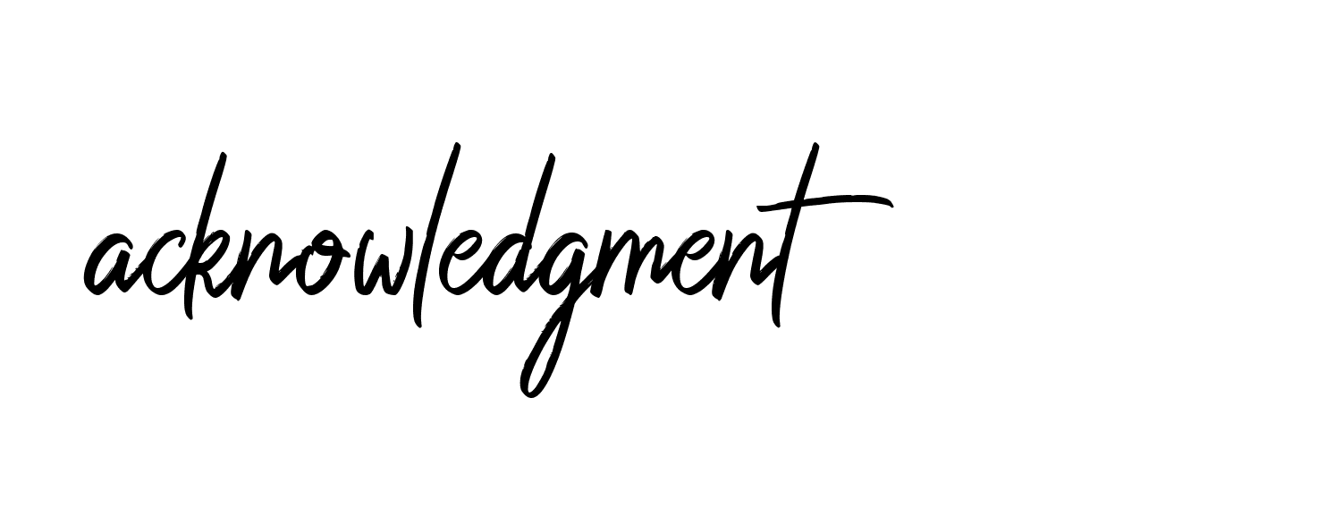 Signature of acknowledgment