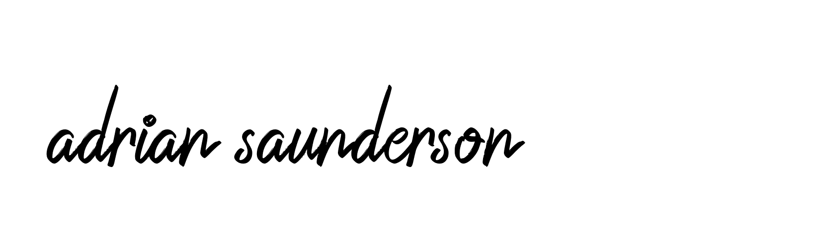 Signature of adrian-saunderson