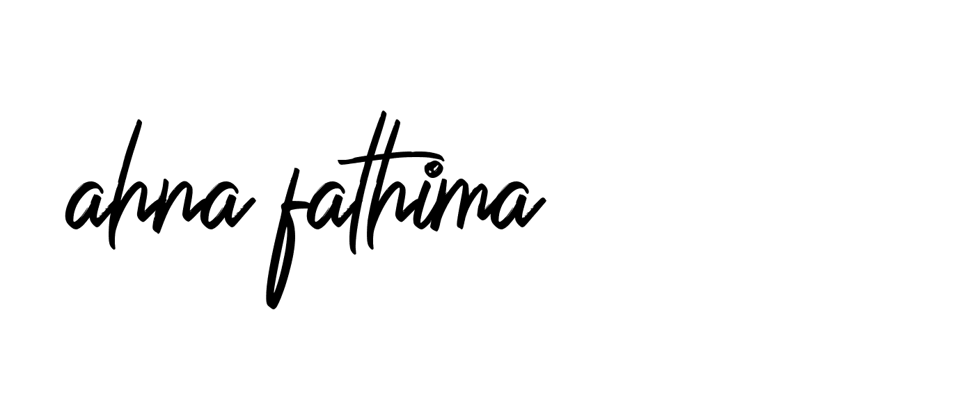 Signature of ahna-fathima