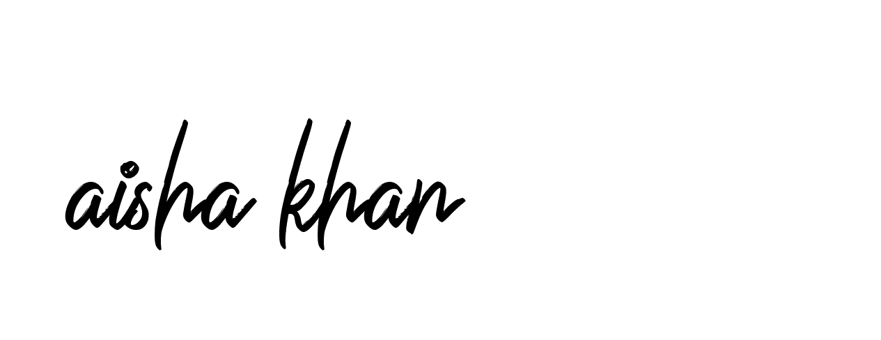 Signature of aisha-khan