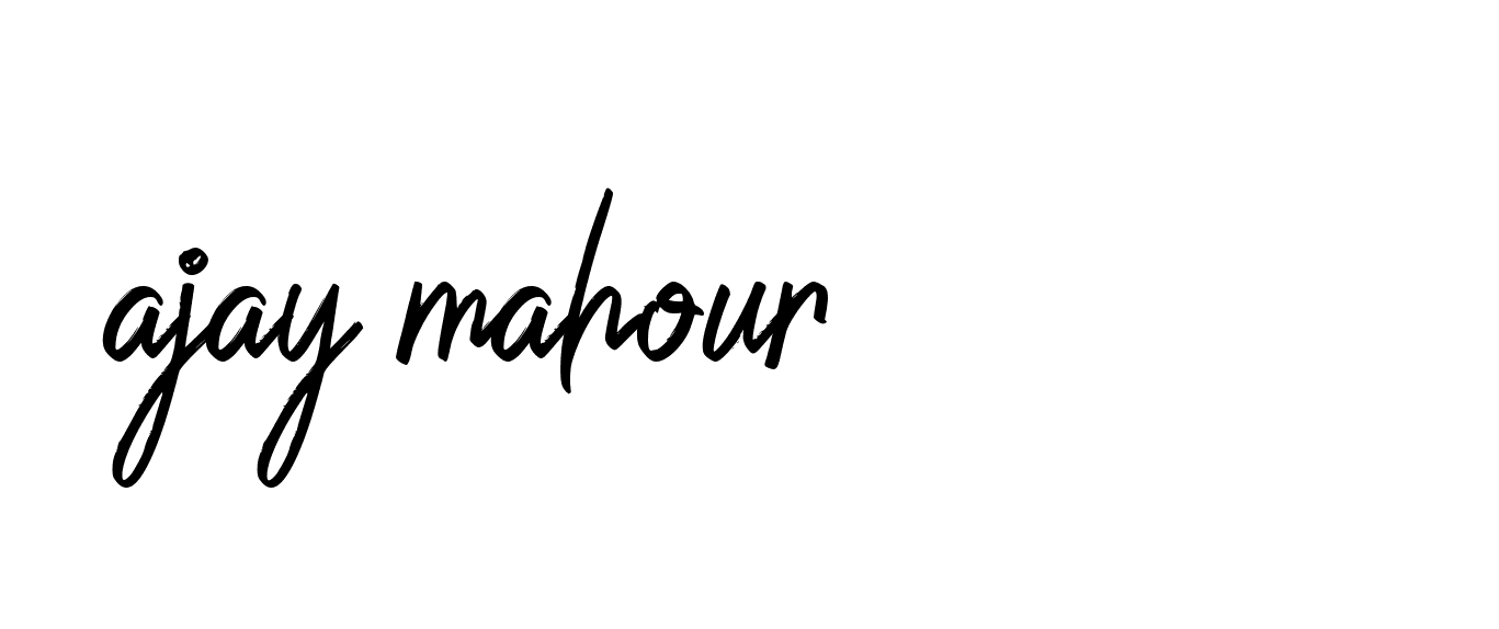 Signature of ajay-mahour