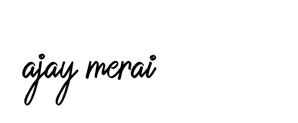 Signature of ajay-merai