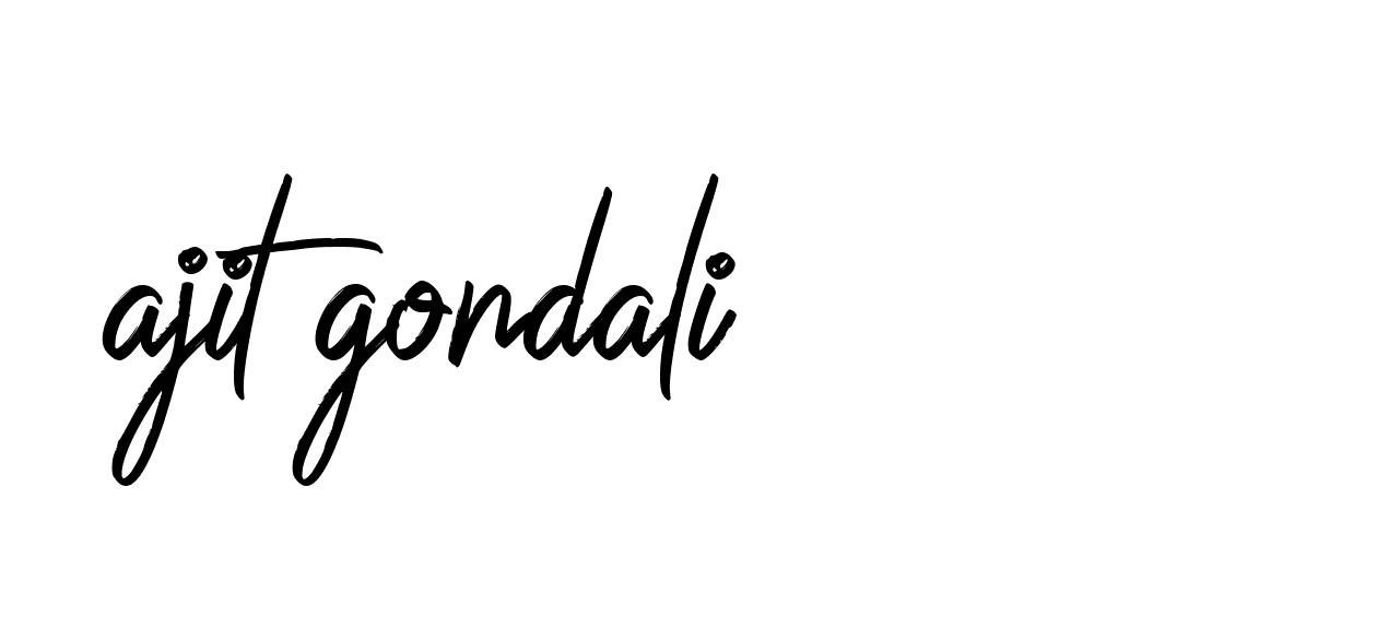 Signature of ajit-gondali