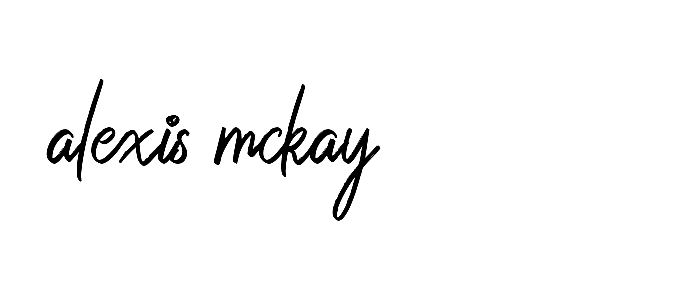 Signature of alexis-mckay