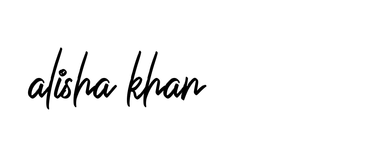 Signature of alisha-khan