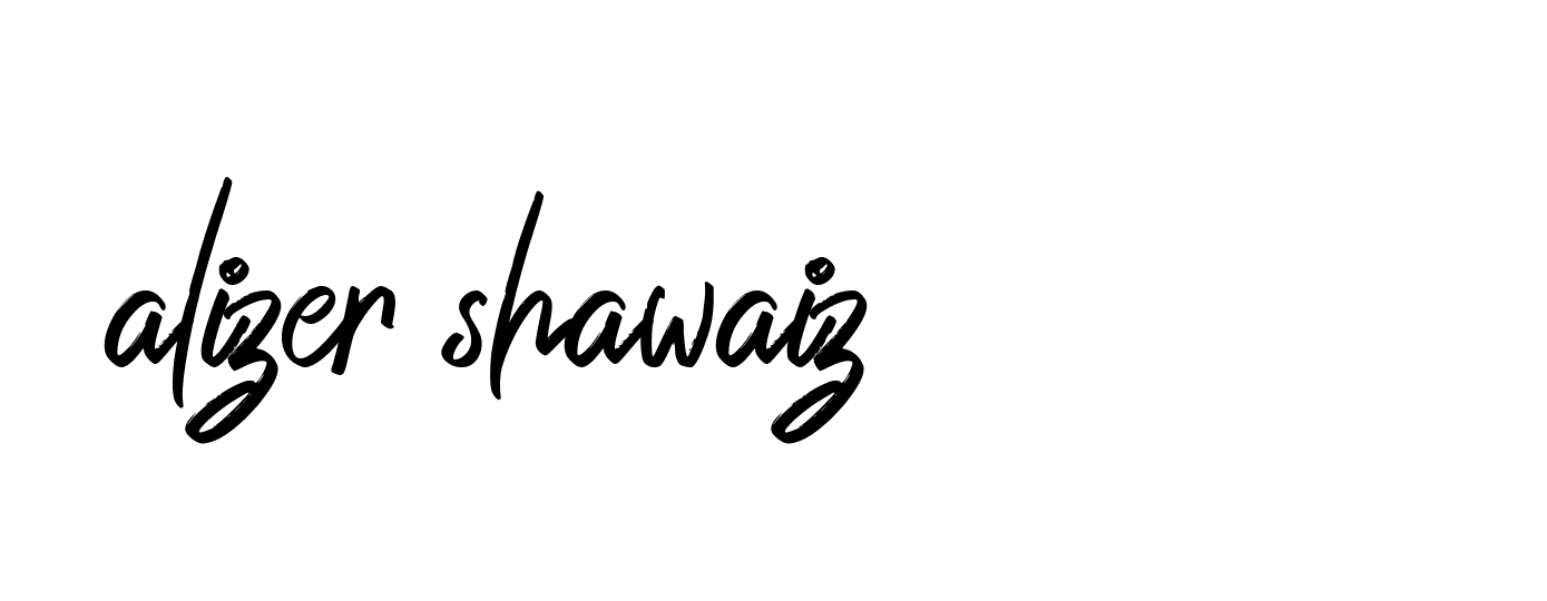 Signature of alizer-shawaiz