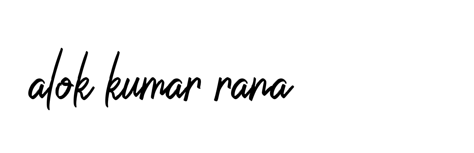 Signature of alok-kumar-rana