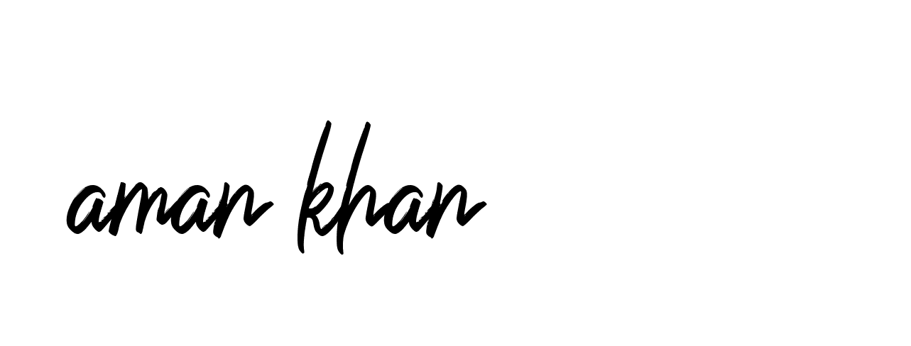 Signature of aman-khan