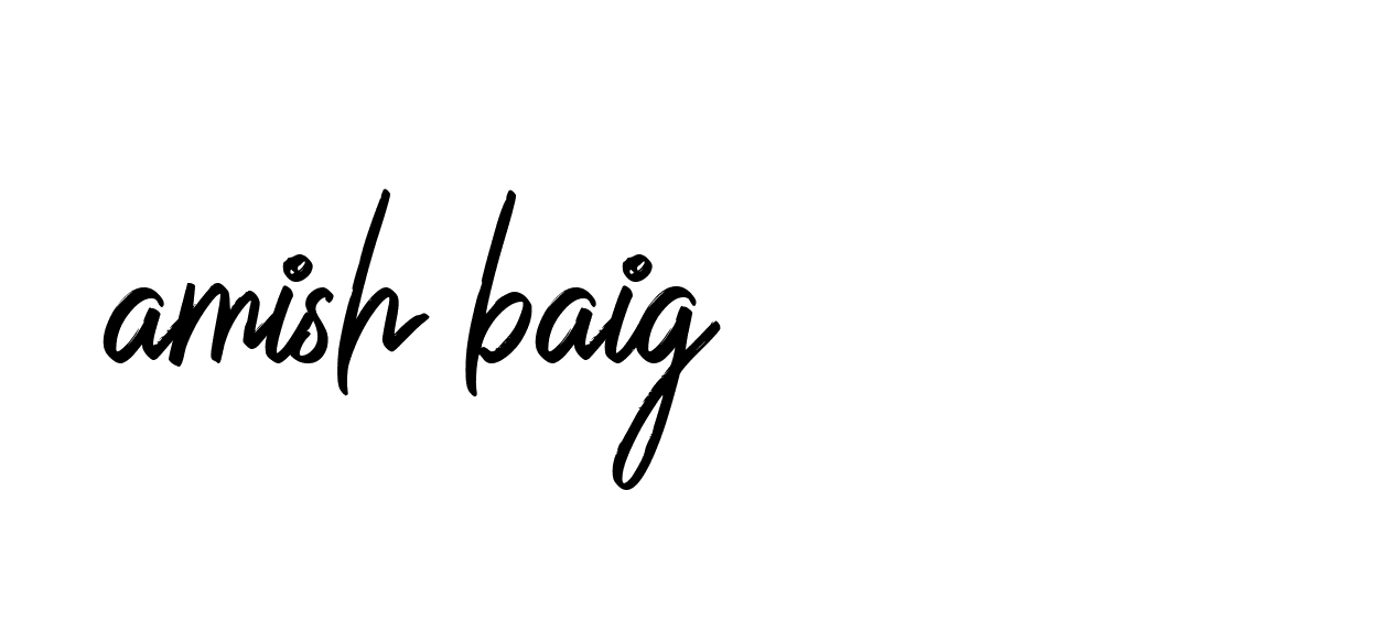 Signature of amish-baig