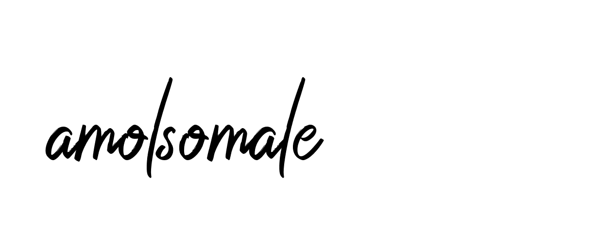 Signature of amolsomale