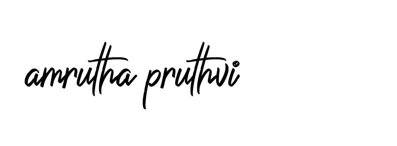 Signature of amrutha-pruthvi