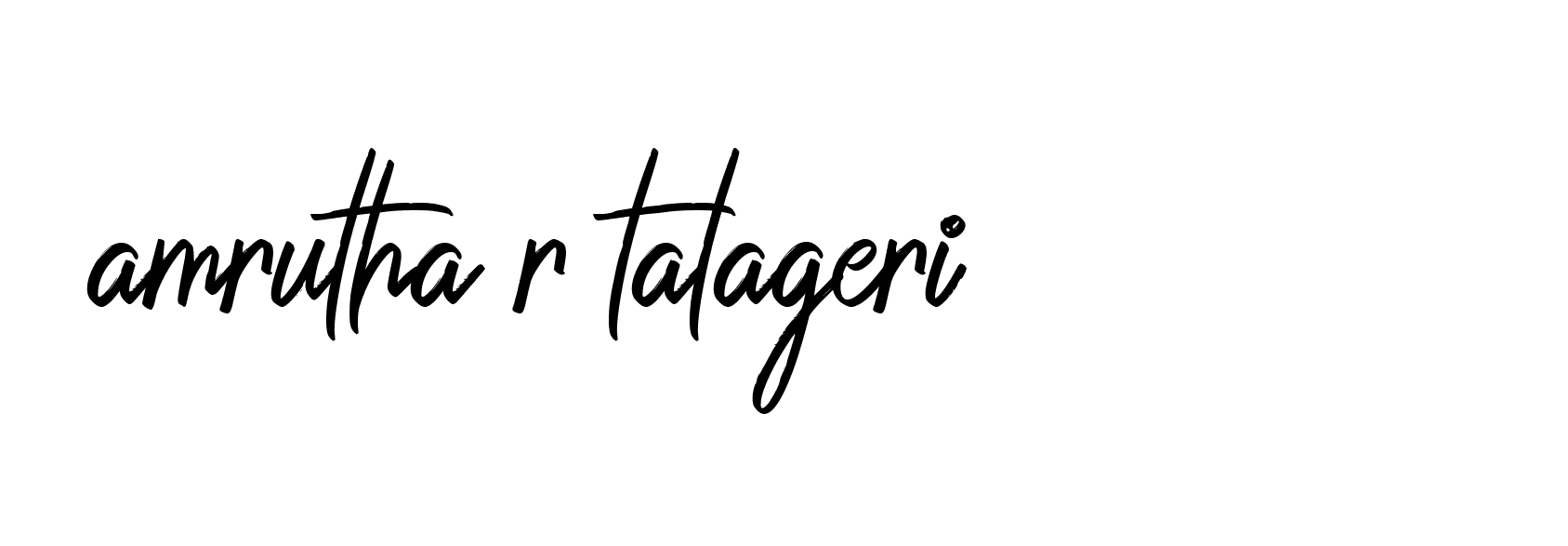 Signature of amrutha-r-talageri-