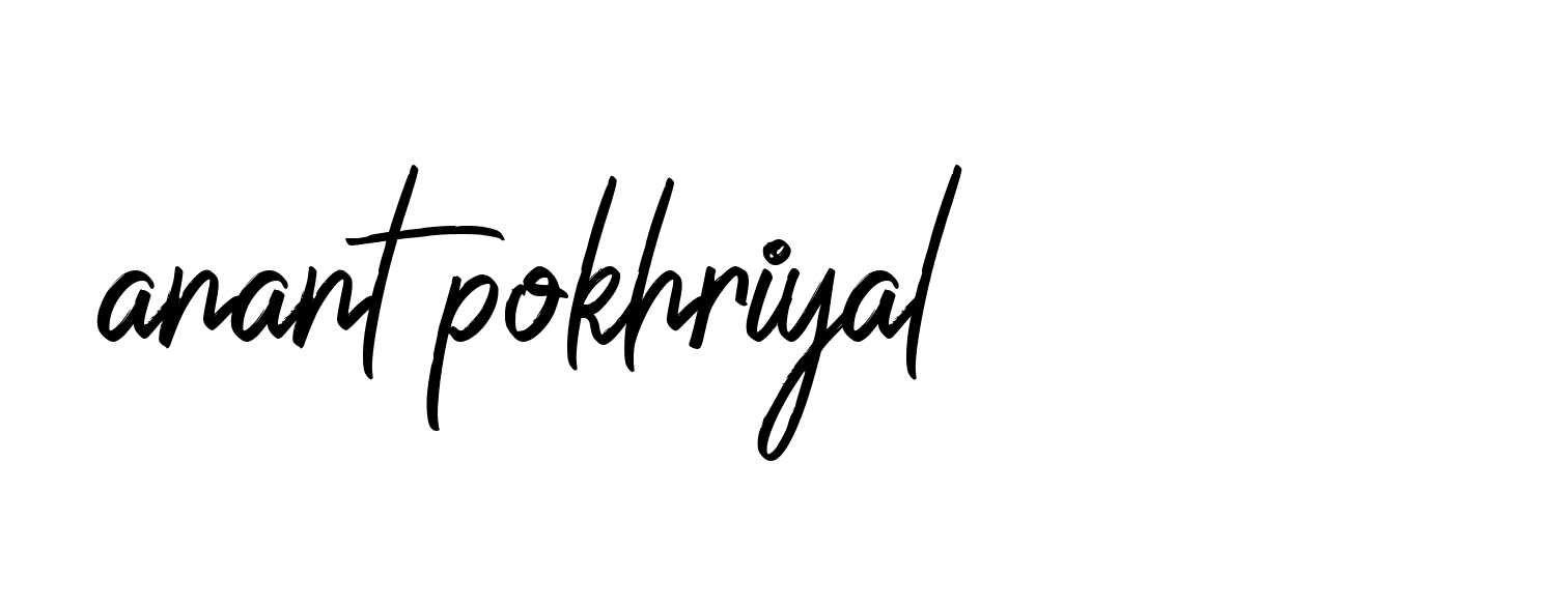 Signature of anant-pokhriyal